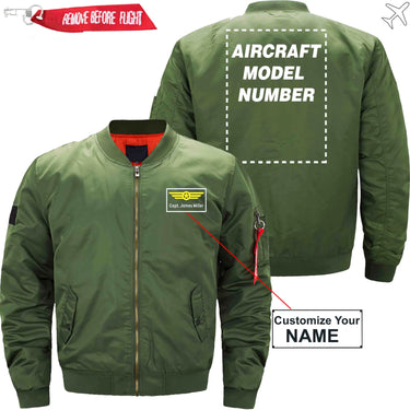 NAME WITH AIRCRAFT MODEL NUMBER - JACKET THE AV8R